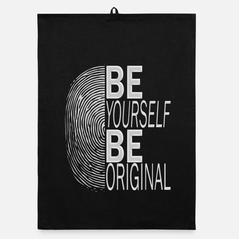 BE YOURSELF BE ORIGINAL Torchon bio