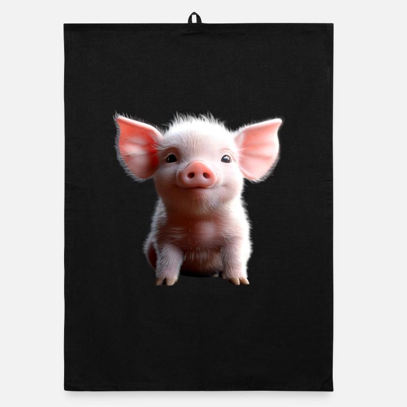 Pig Domestic Pig Pig Piglet Piggy Organic dish towel