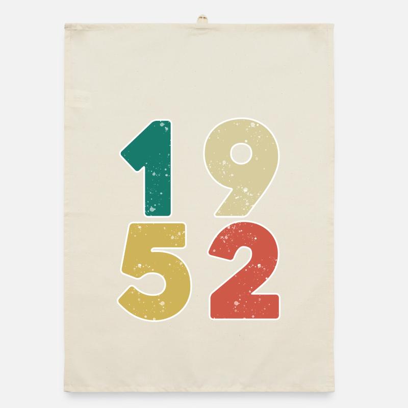 1952 - Born 1952 - Built in 1952 Organic dish towel