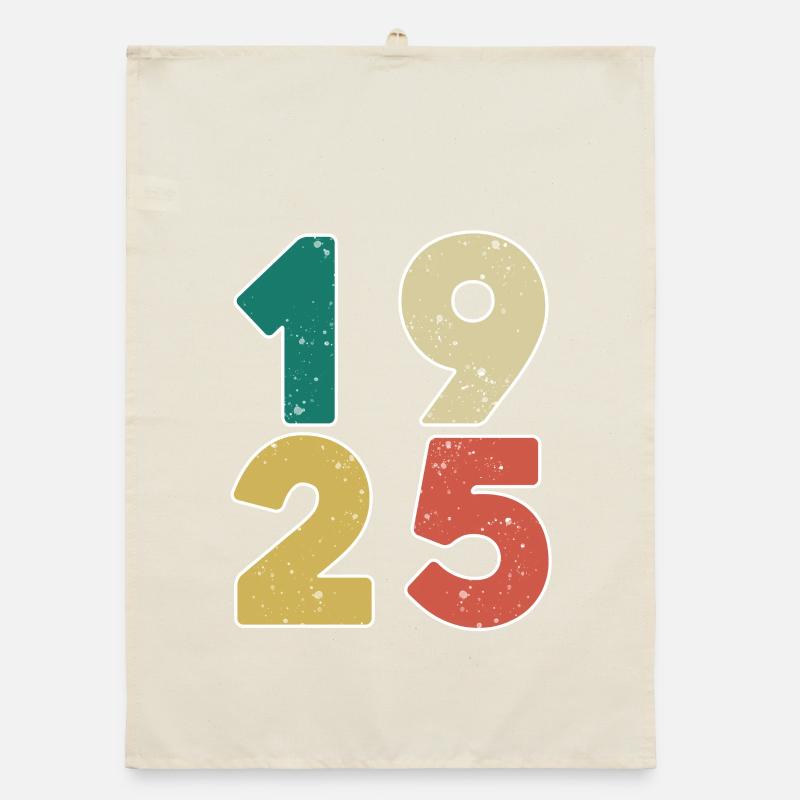 1925 - Né en 1925 - Construit en 1925 Torchon bio