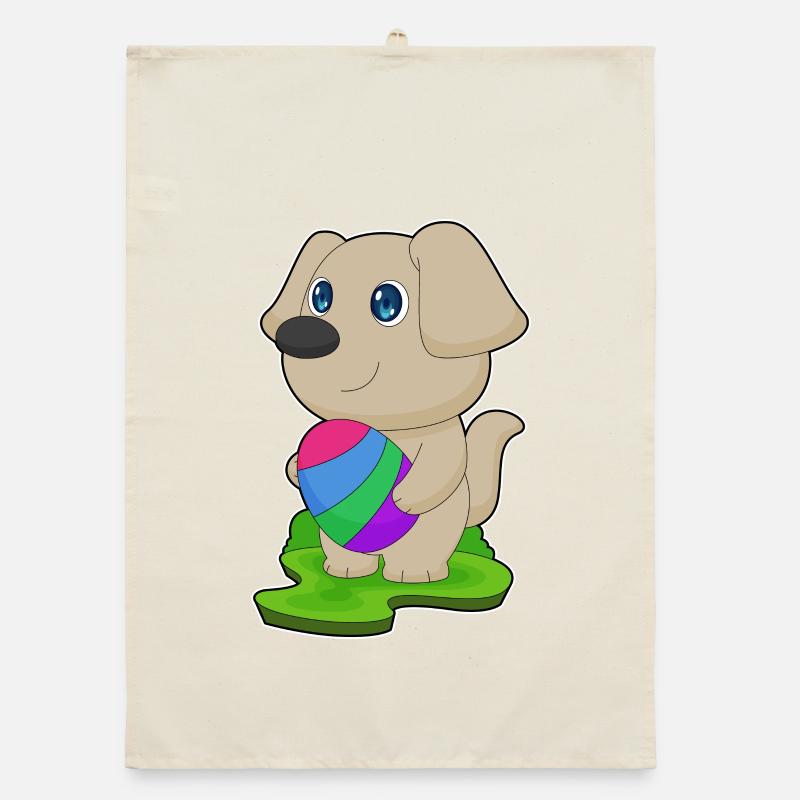 Dog Easter Easter Egg Organic dish towel