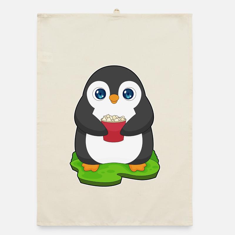 Pinguin Popcorn Organic Geschirrtuch