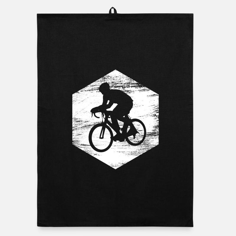 Radfahrer Zeichnung Organic Geschirrtuch