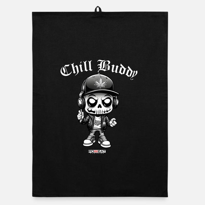 Chill Buddy - Organic Geschirrtuch - Schwarz