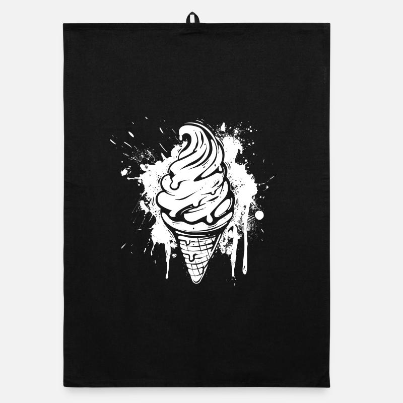 Ice cream cone Splash Organic dish towel