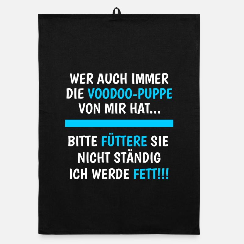 Wer Auch Immer Die Voodoo-Puppe Hat Lustig Spruch Organic Geschirrtuch