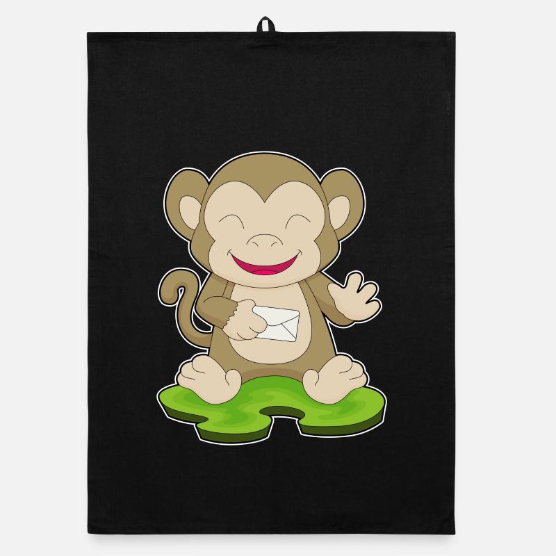 Affe Brief Organic Geschirrtuch