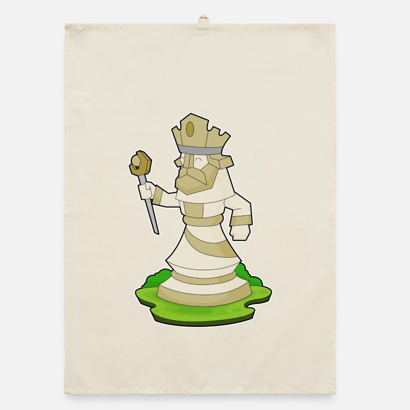 Pièce d’échecs King Chess Torchon bio