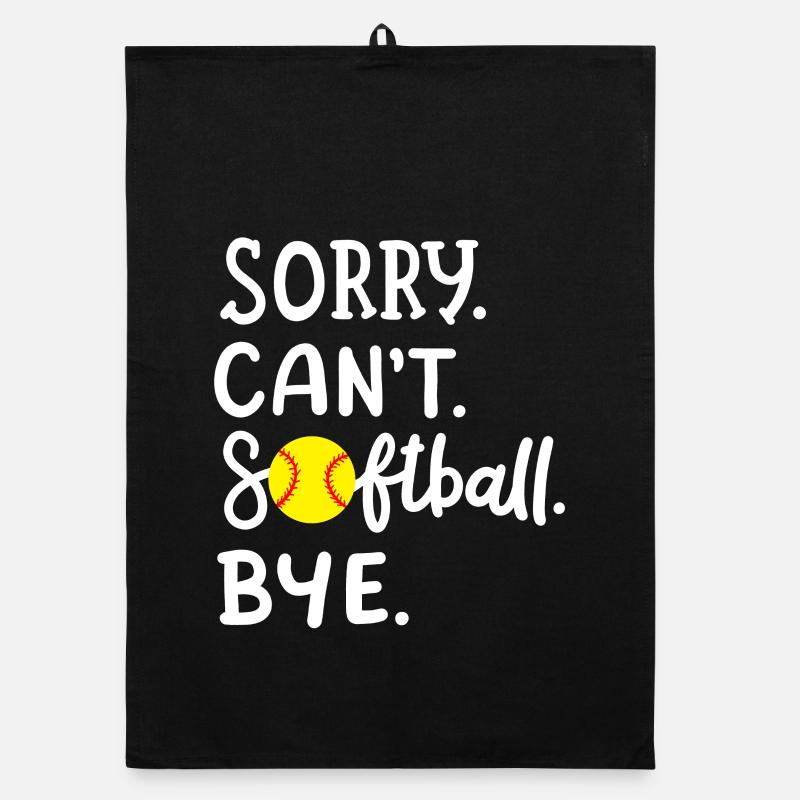Softball Softball-Spieler Organic Geschirrtuch