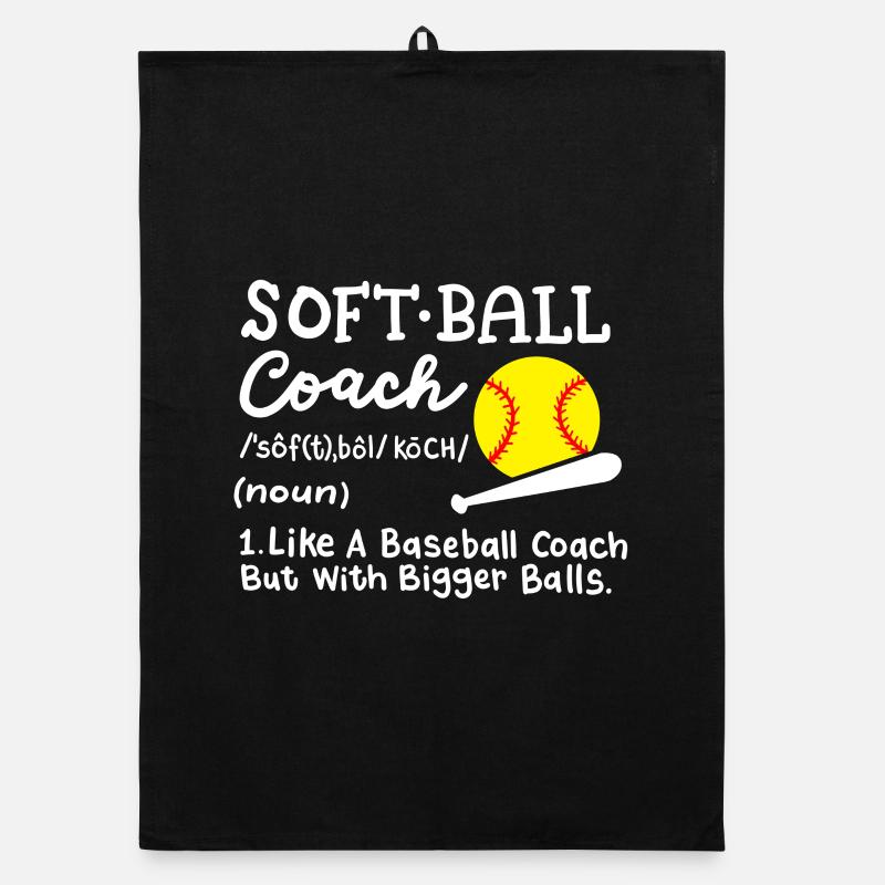 Softball Trainer Organic Geschirrtuch