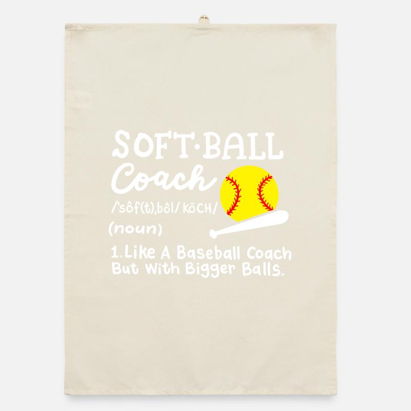 Softball Trainer Organic Geschirrtuch