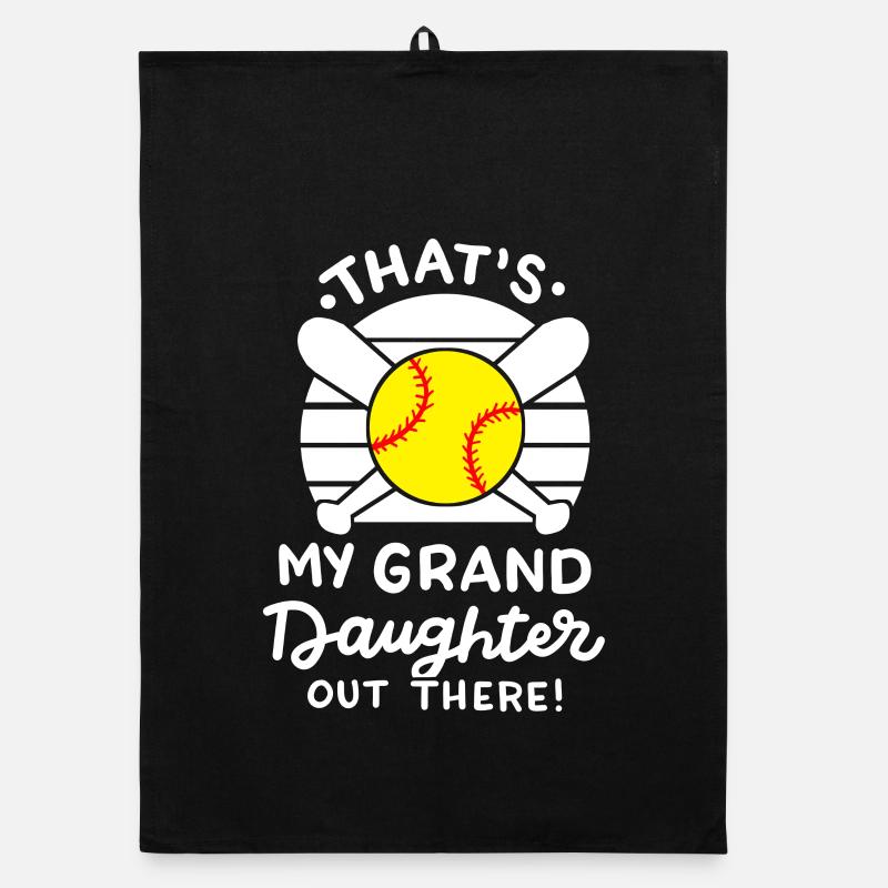 Softball Oma Opa Organic Geschirrtuch