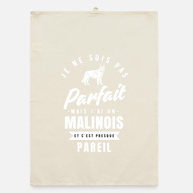 Belgian Malinois Shepherd Gift Idea Organic dish towel