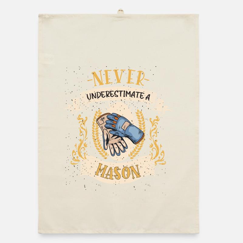 Bricklayer Masonry Professional Funny Gift Organic dish towel