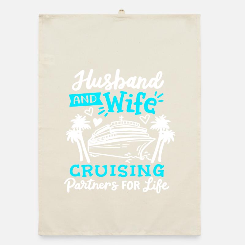 Ehemann Ehefrau Kreuzfahrt Urlaub Organic Geschirrtuch