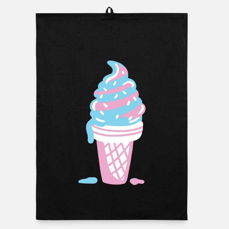 Eis Eiscreme Organic Geschirrtuch