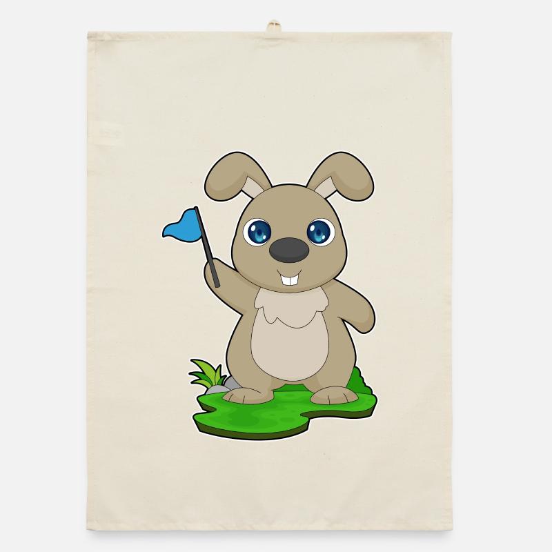 Drapeau du lapin Torchon bio