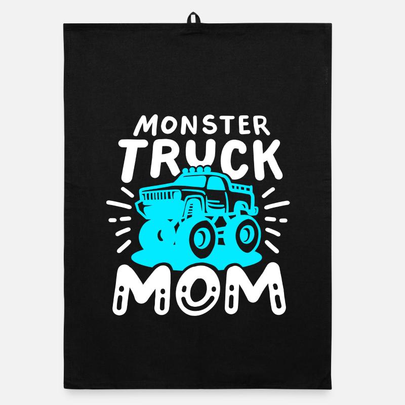 Monstertruck Mama Muttertag Organic Geschirrtuch