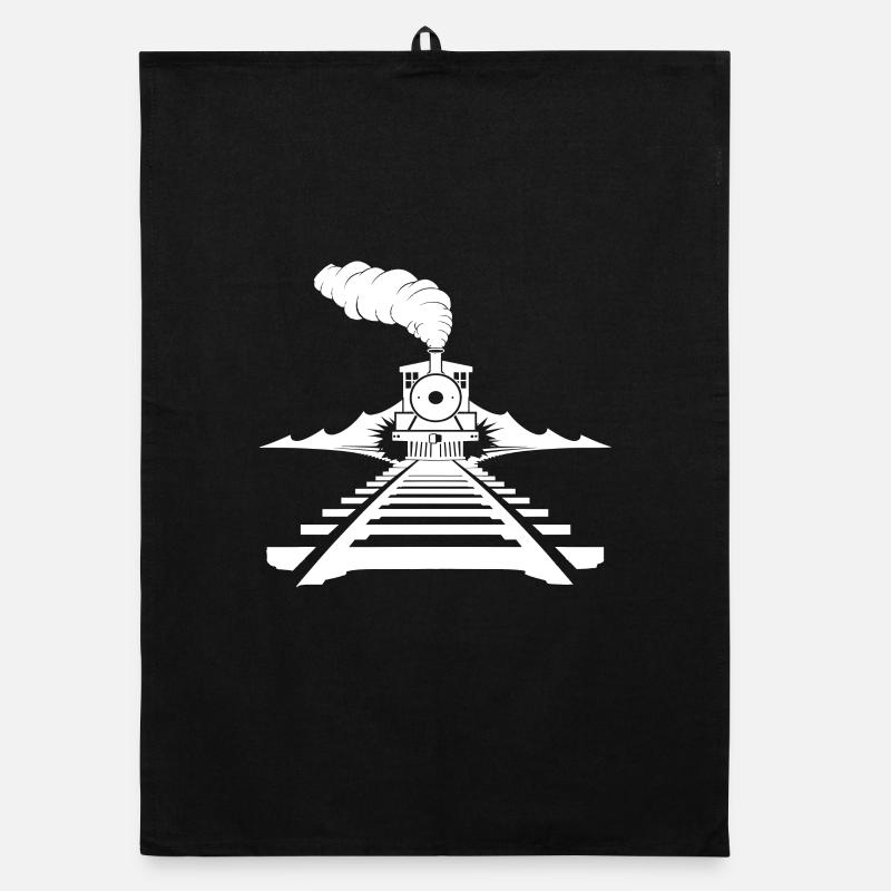 Railway Drawing Organic dish towel
