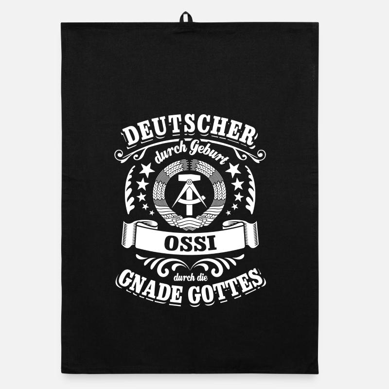 Deutscher durch Geburt Ossi durch die Gnade Gottes Organic Geschirrtuch