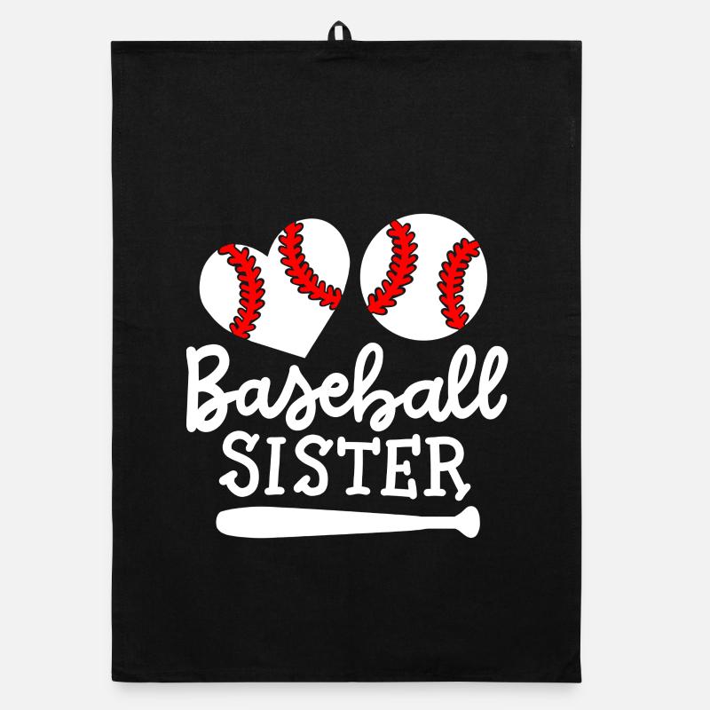 Baseball Baseballspieler Schwester Organic Geschirrtuch