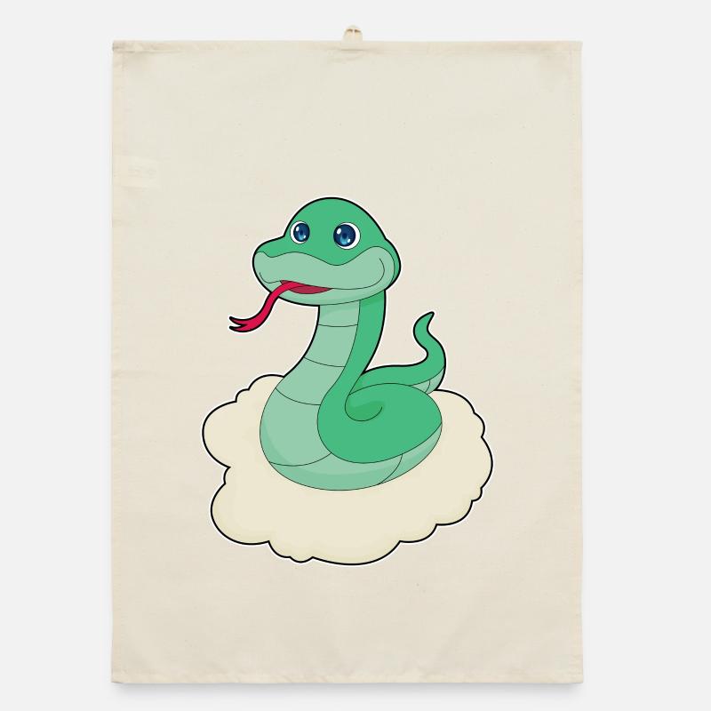 Nuages de serpent Torchon bio