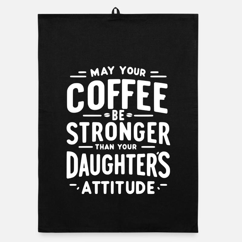 Caffeinated Attitude Organic dish towel