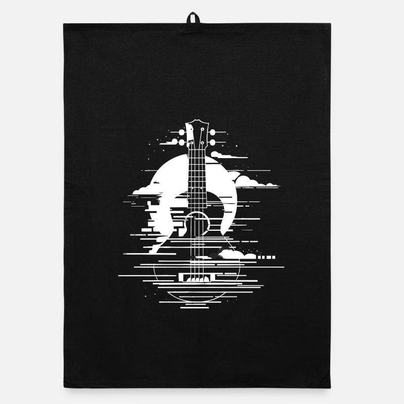 Ukulele Grafik Organic Geschirrtuch
