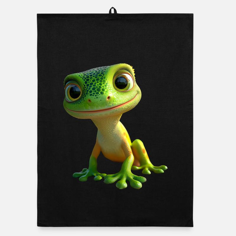 Gecko Lizard Reptile Geckos Lizard Iguana Gekko Organic dish towel