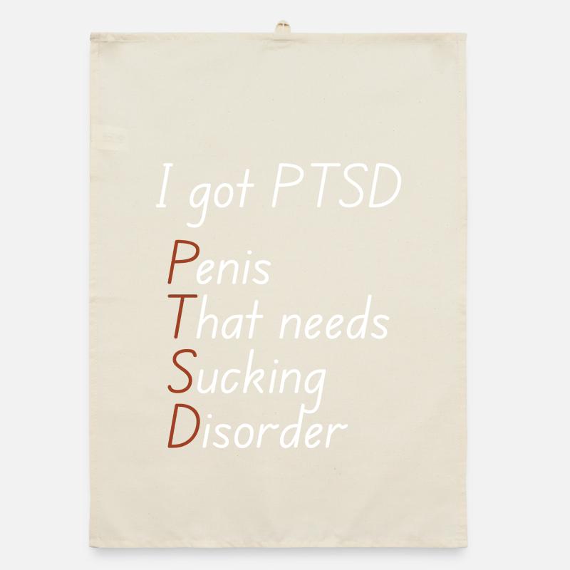 I got ptsd Organic dish towel