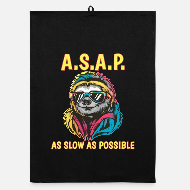 ASAP Aussi Lent Que Possible Lunettes de soleil Sloth Cool Torchon bio