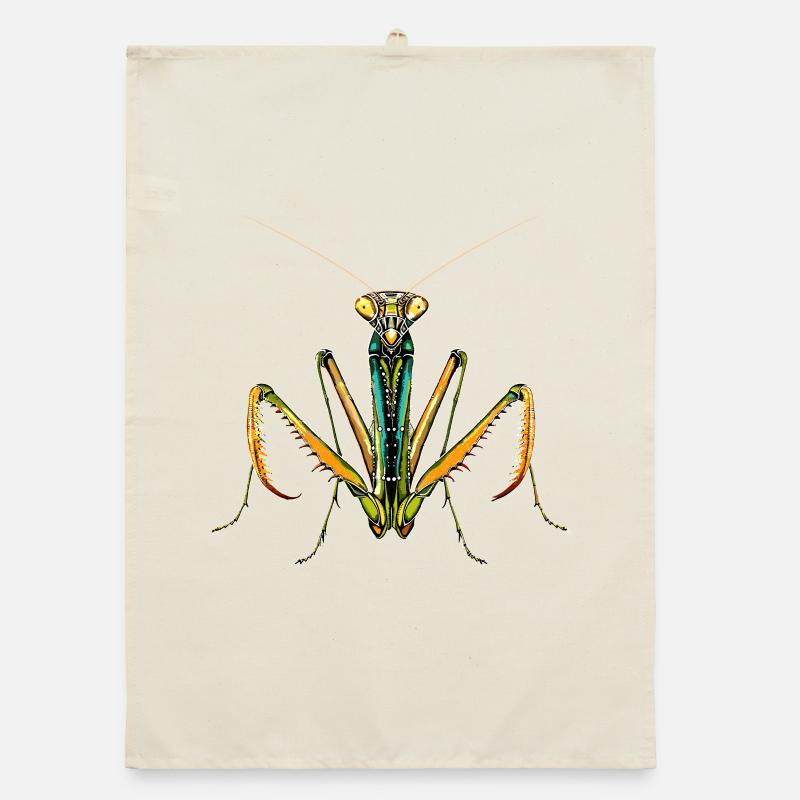 Praying Mantis Praying Mantis Love Mantis Organic dish towel