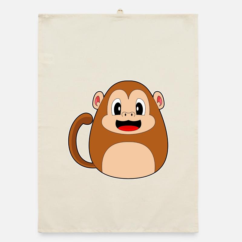 Monkey Easter Easter Egg Organic dish towel
