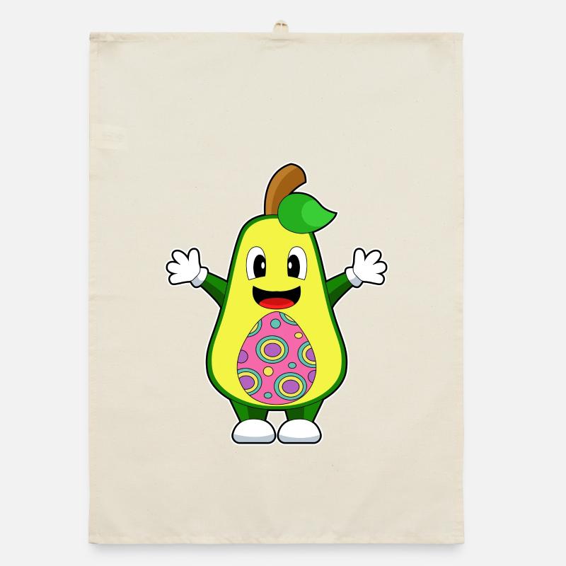 Avocado Easter Easter Egg Organic dish towel