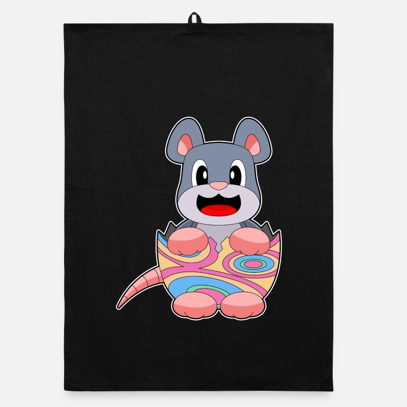 Oeuf de Pâques Souris Torchon bio