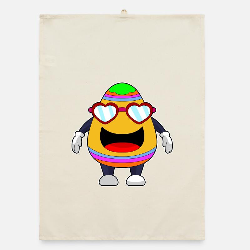 Easter Easter Egg Sunglasses Organic dish towel