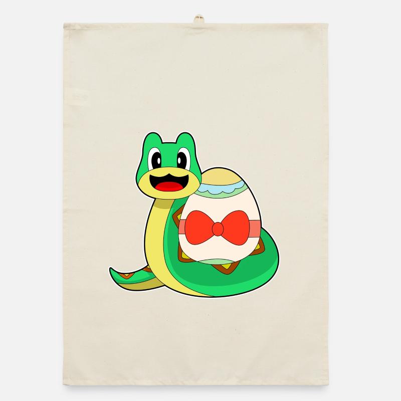 Oeuf de Pâques Serpent Torchon bio