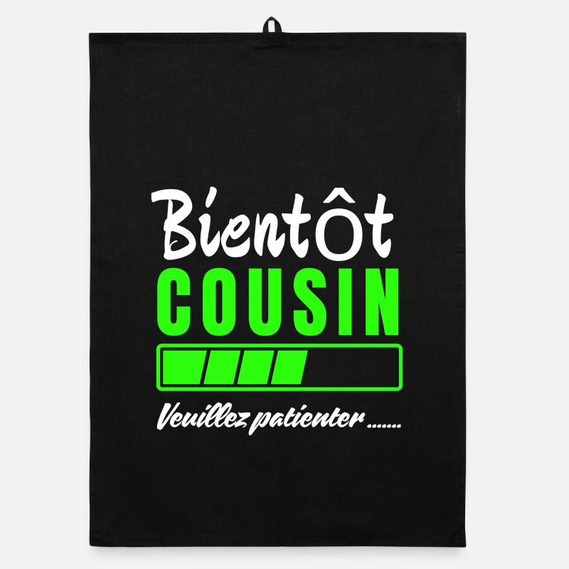 Bald Cousine Bitte warten Organic Geschirrtuch