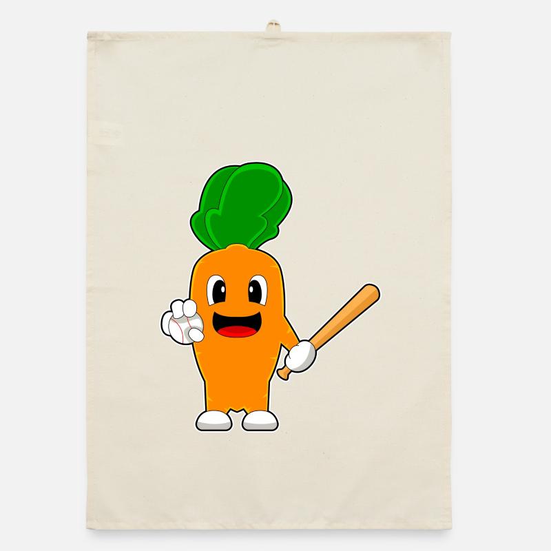 Carotte Baseball Batte de Baseball Torchon bio