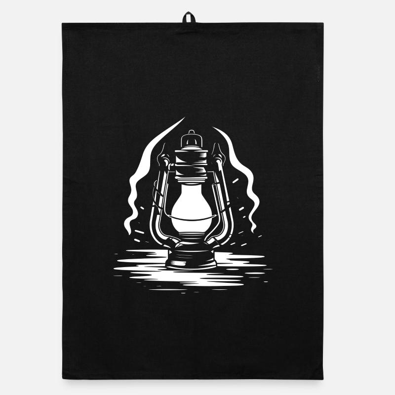 Lantern Sketch Organic dish towel
