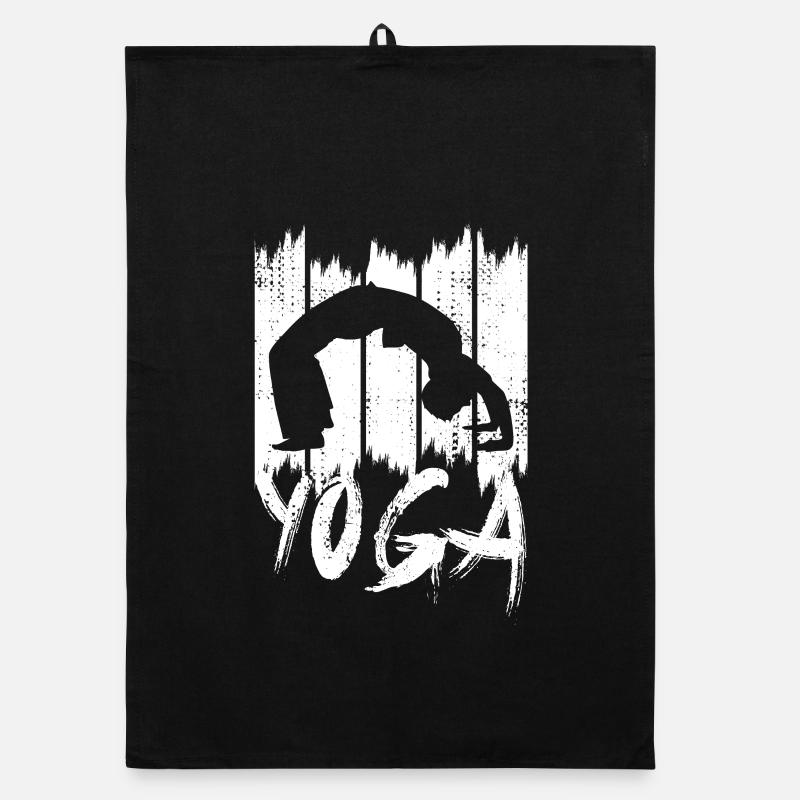Yoga Pose Organic Geschirrtuch