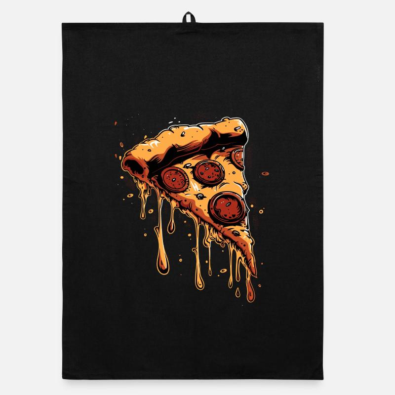 Pizza Slice Graphic Organic dish towel