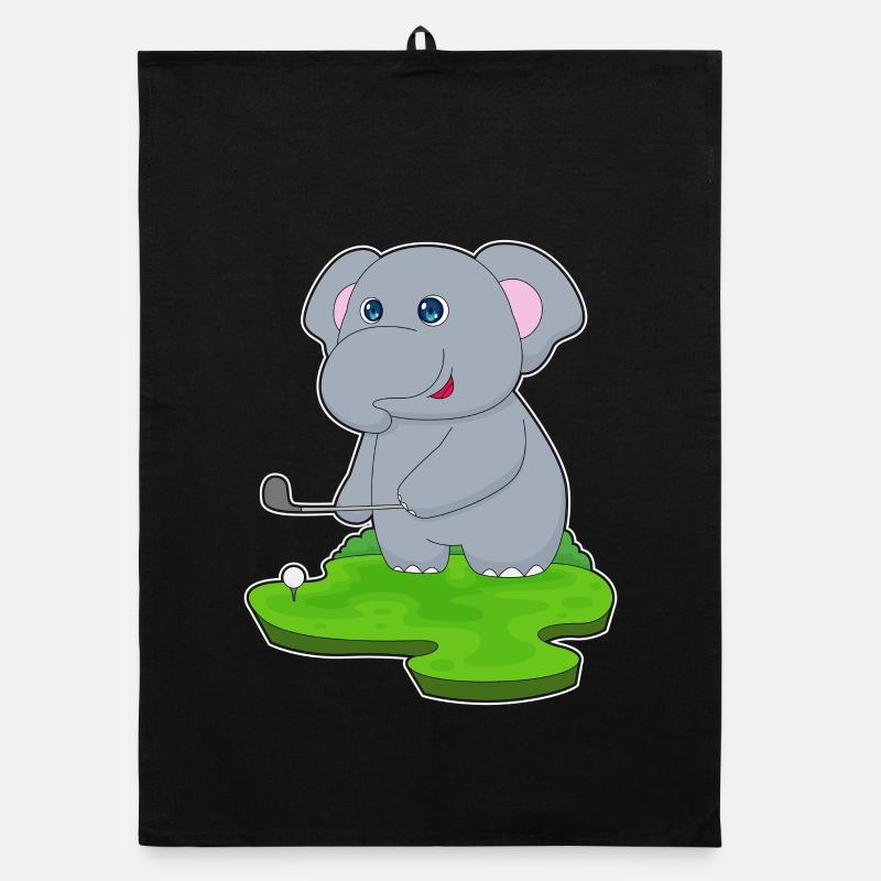 Elephant Golf Golf Clubs Organic dish towel