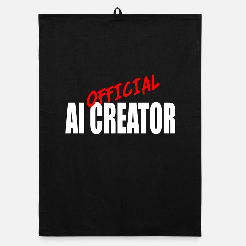 Offizielles AI Creator Grafikdesign Organic Geschirrtuch