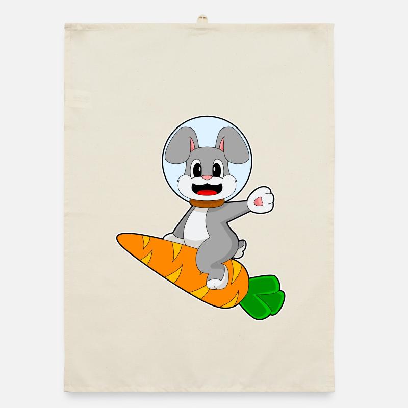 Rabbit Carrot Organic dish towel