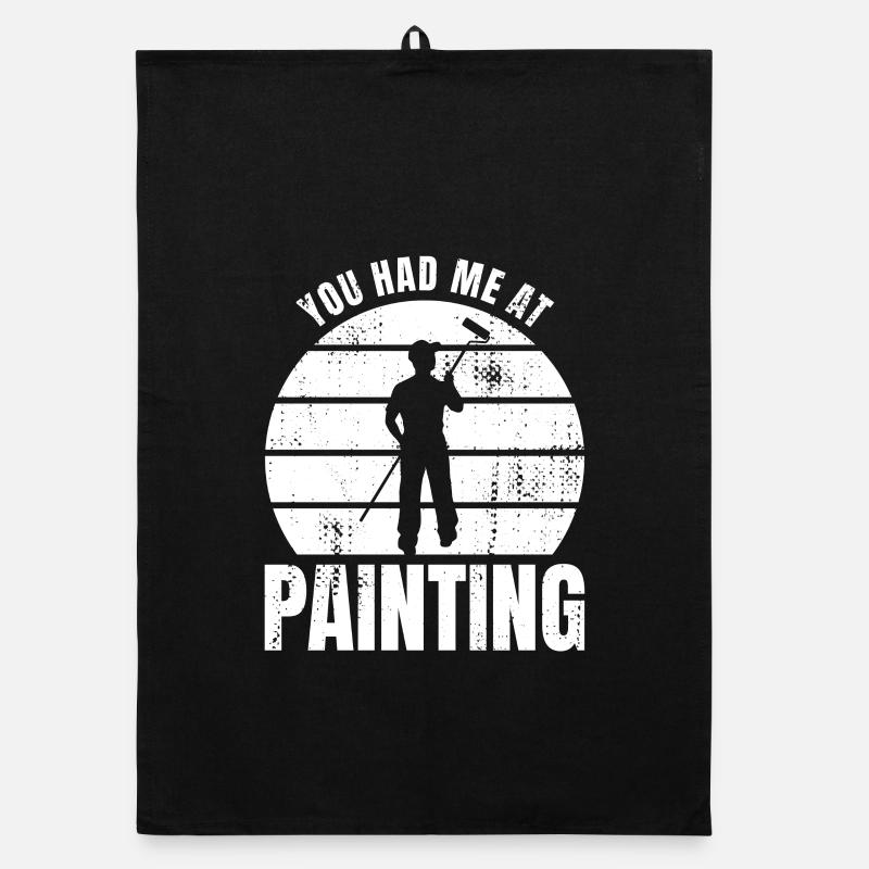 Funny Painter Saying Organic dish towel