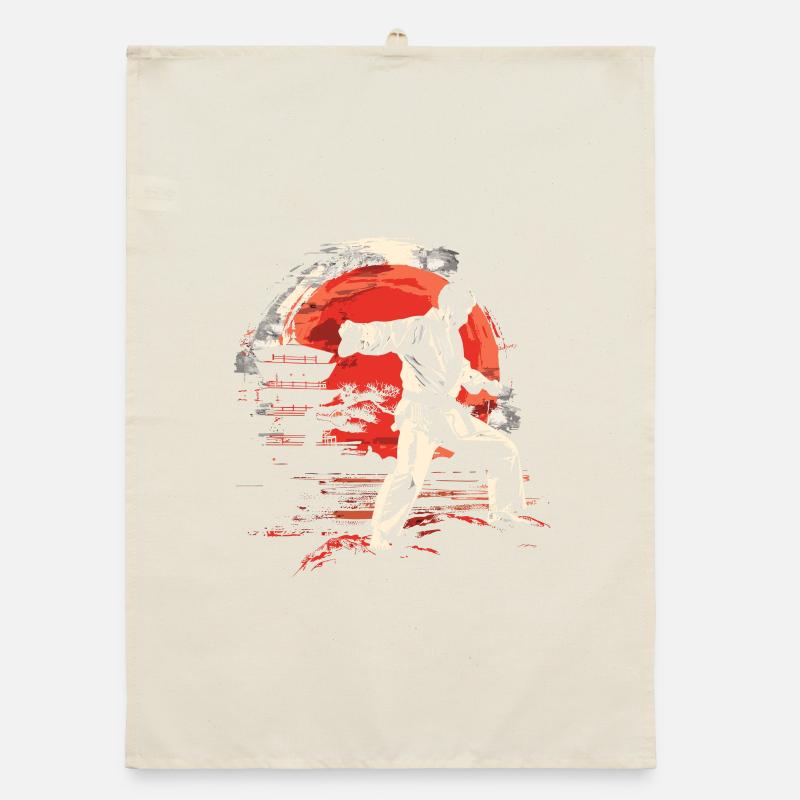Karateka Graphics Organic dish towel