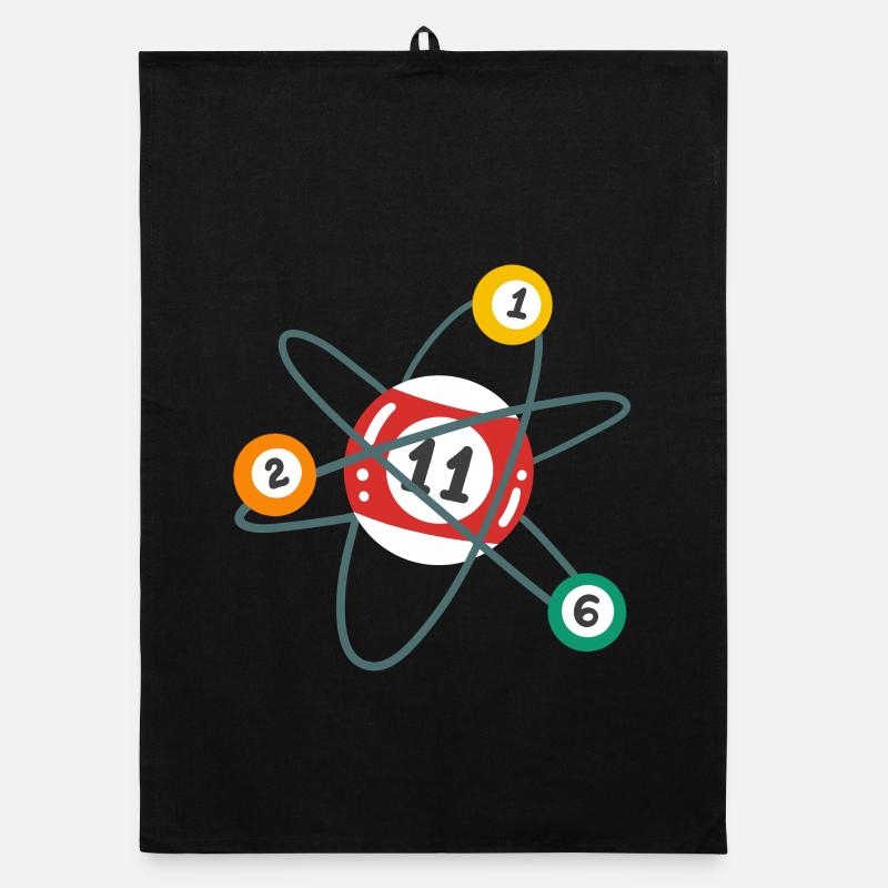Billard Atom Pool Billardspieler Organic Geschirrtuch