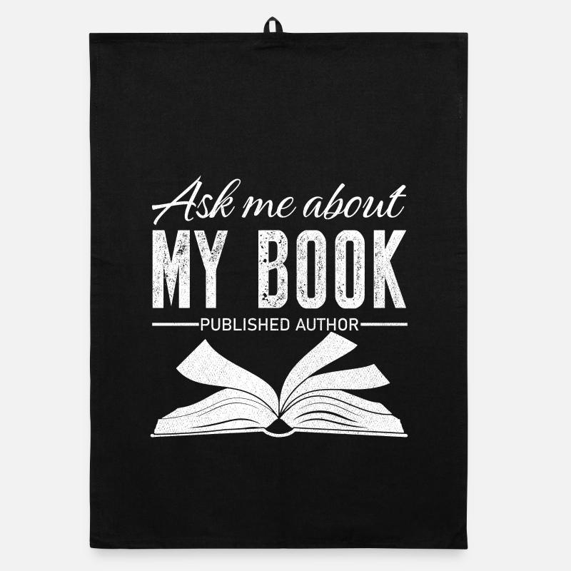 Ask me about my book published author Organic dish towel