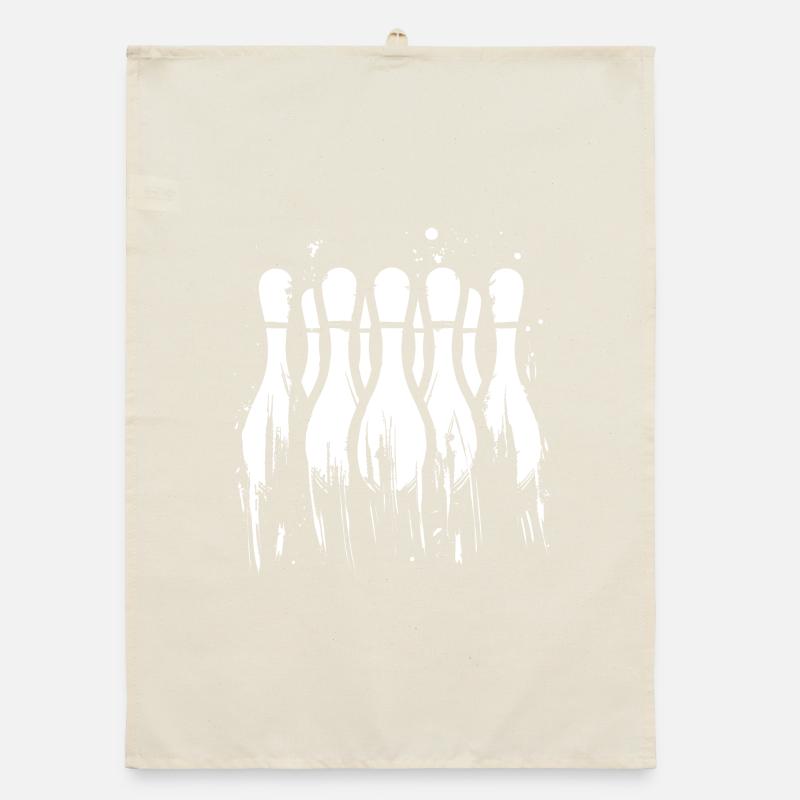 Bowling Graphics Organic dish towel